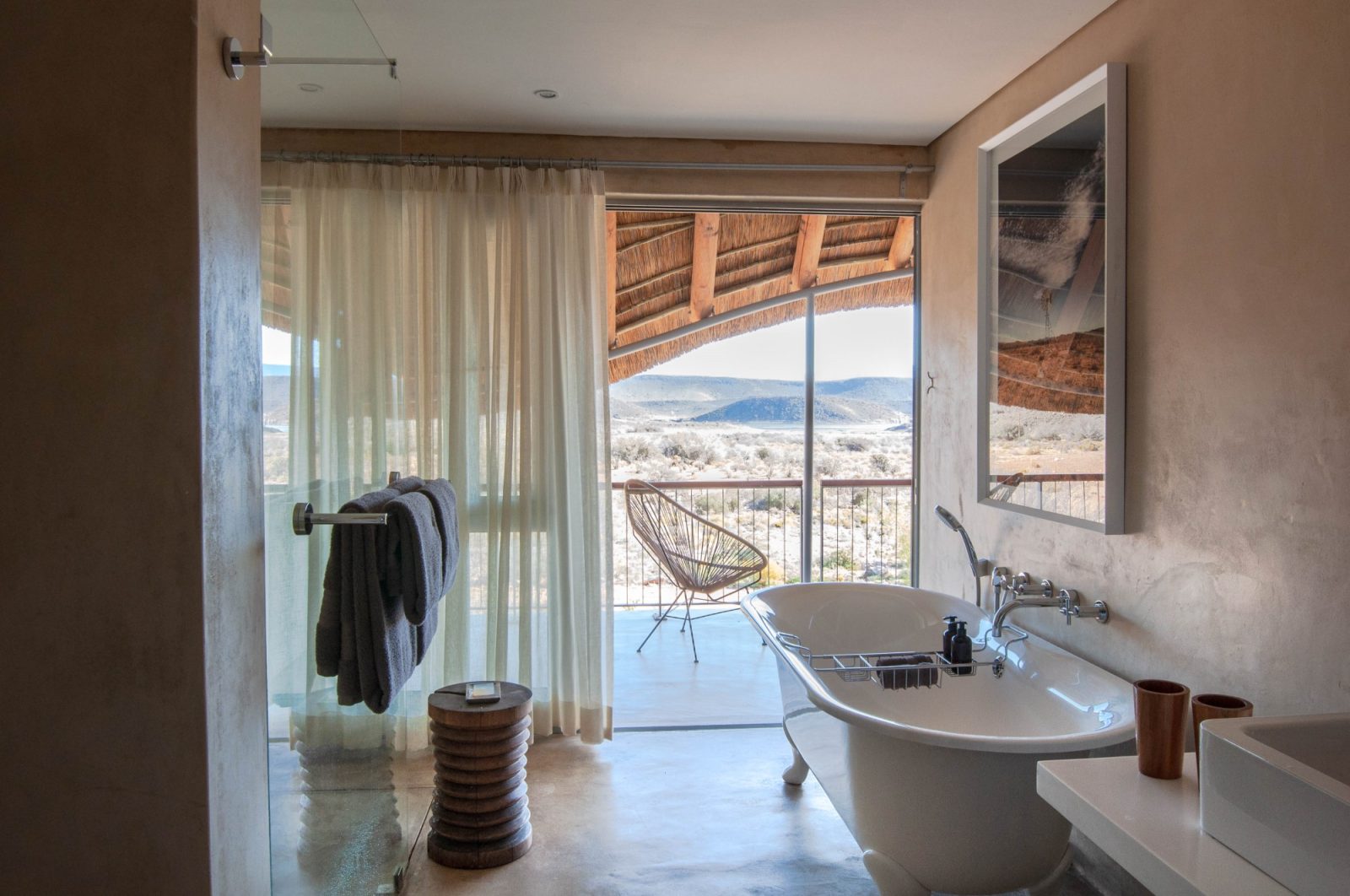 Bathroom with a view