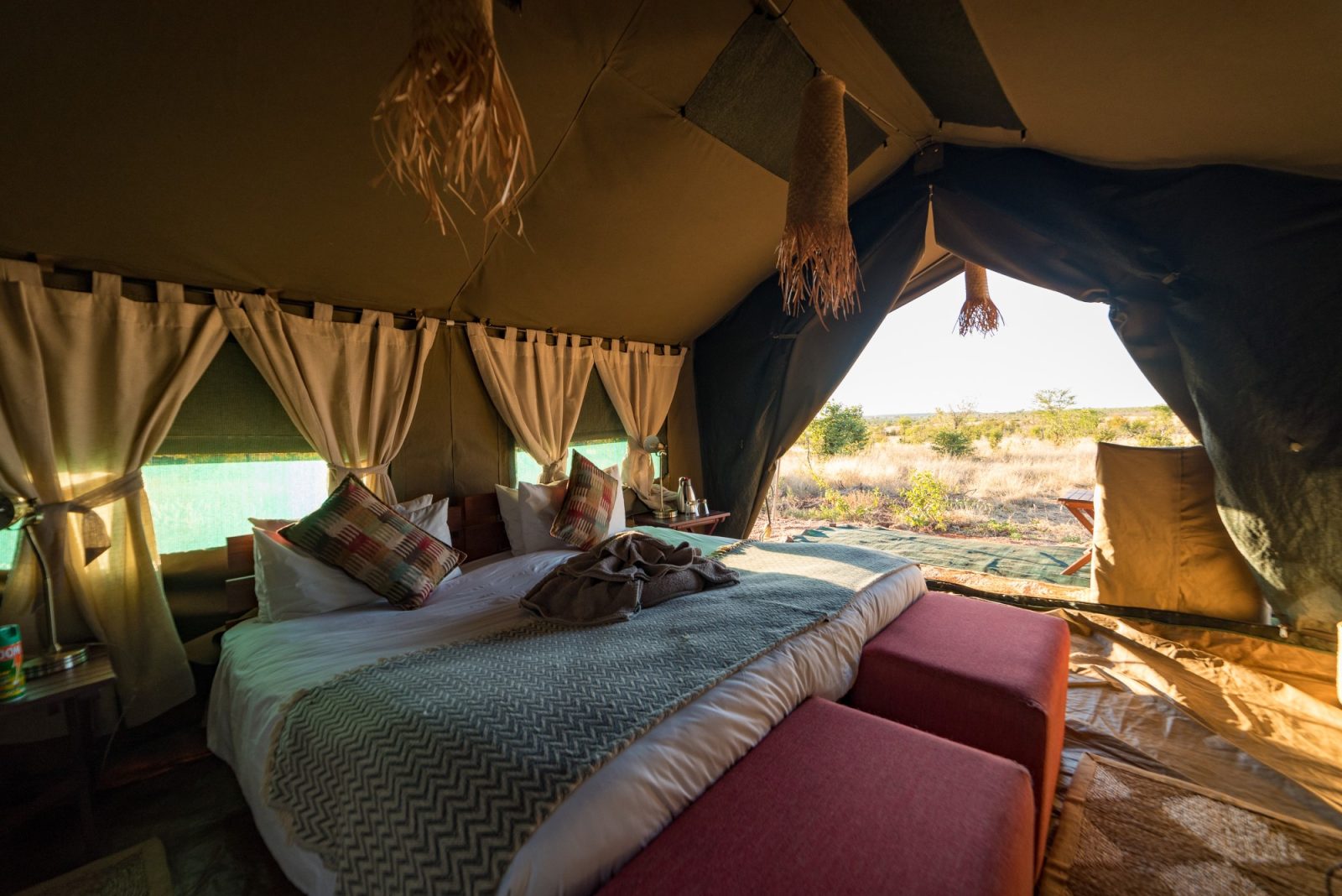 Incredible tent with a view